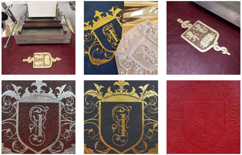 Embossing logos on furniture brand